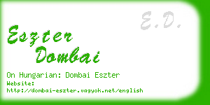 eszter dombai business card